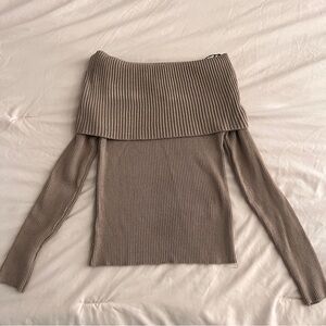 🍂Off-the-Shoulder Foldover Sweater🍂